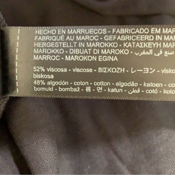 Massimo Dutti Black Midi Dress Large - Picture 12 of 13